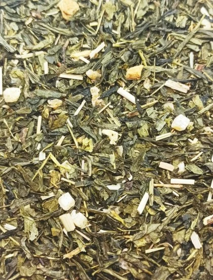 Chá Verde Ananás - Jengibre - Alcaçuz - Mistura Premium
