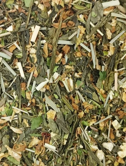 Chá Verde Cítrico e Bergamota - Mistura Premium
